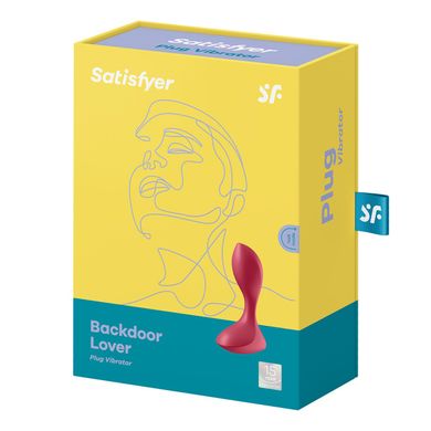 Анальна вібропробка Satisfyer Backdoor Lover Red (діаметр 3,3 см) зображення
