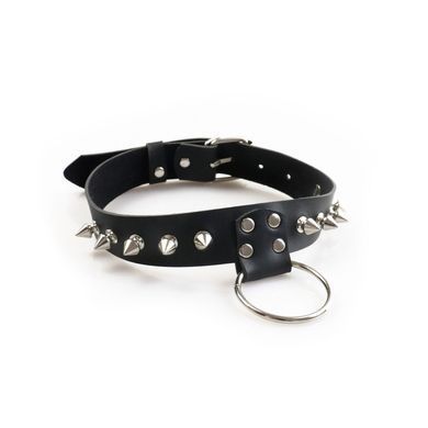 Чоловічий чокер з шипами та кільцем Art of Sex Stiles Leather and Spikes зображення