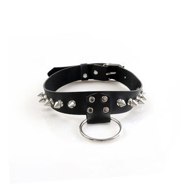 Чоловічий чокер з шипами та кільцем Art of Sex Stiles Leather and Spikes зображення