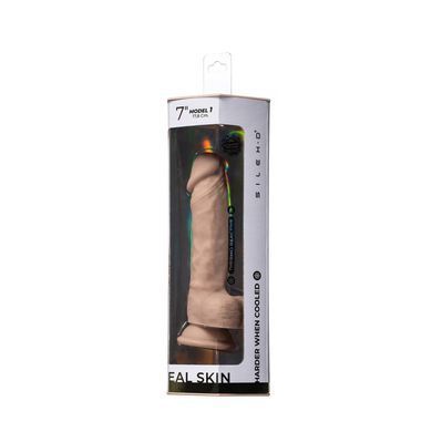 Реалістичний фалоімітатор на присосці SilexD Johnny Real Skin Flesh (8in MODEL 1), діаметр 3,8 см зображення