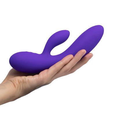 Вібратор - кролик гнучкий з двома моторами FeelzToys Lea Rabbit Vibrator Medium Purple (діаметр 3,75 см) зображення