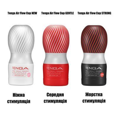 Мастурбатор з ефектом всмоктування Tenga Air Flow Cup GENTLE (ніжна стимуляція) зображення