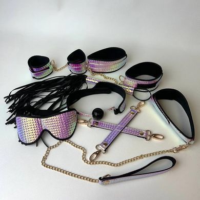 Набор для БДСМ Liebe Seele Pink Glossy 7pcs Bondage Kit (7 предметов) картинка