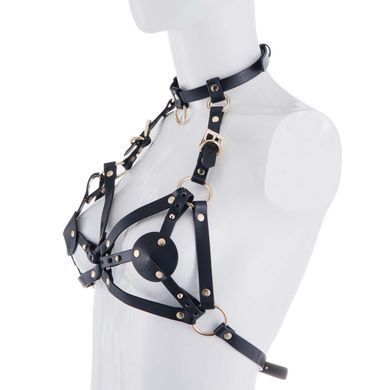 Стильная портупея-бра LOCKINK SEVANDA Queen Chest Harness with Removable Bra картинка