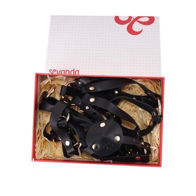 Стильная портупея-бра LOCKINK SEVANDA Queen Chest Harness with Removable Bra картинка