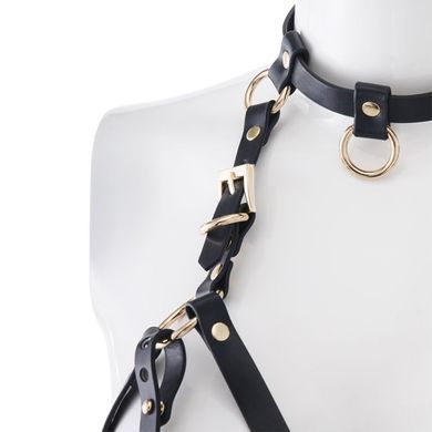 Стильная портупея-бра LOCKINK SEVANDA Queen Chest Harness with Removable Bra картинка
