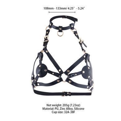 Стильная портупея-бра LOCKINK SEVANDA Queen Chest Harness with Removable Bra картинка