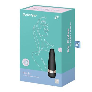 Стильный вакуумный клиторальный стимулятор Satisfyer Pro 3 Vibration картинка