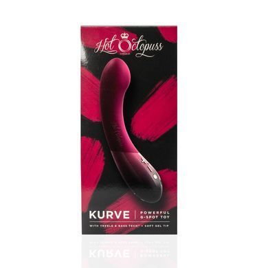 Вибратор для точки G Hot Octopuss KURVE Treble and Bass Technology (диаметр 3,8 см) картинка