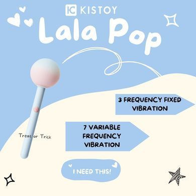 Вибратор клиторально-вагинальный KISTOY Lala Pop (диаметр 3,7 см) картинка