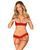 Откровенный комплект с кружевом Obsessive Ingridia 2-pcs crotchless set, размер XS/S картинка