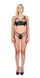 Комплект из эко-кожи с люверсами и ремешками: бра и трусики Passion Malwia Bikini black, размер 4XL/5XL картинка 7