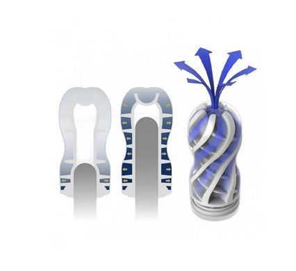 Мастурбатор з ефектом всмоктування Tenga Air Flow Cup GENTLE (ніжна стимуляція) зображення
