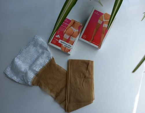 Чулки на широкой резинке Obsessive Heavenlly stockings, размер XS/S картинка
