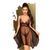 Беби-долл с асимметричным подолом + стринги Penthouse Naughty Doll Black, размер M/L картинка