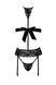 Мінімалістичний комплект Kissable Bondage Kiss Set Black, розмір S/M картинка 3