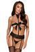 Мінімалістичний комплект Kissable Bondage Kiss Set Black, розмір S/M картинка 1