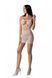Ажурна мінісукня на тонких бретелях Passion BS096 One Size, white зображення