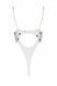 Еротичне боді з малюнком Passion LOVELIA BODY white, розмір XXL/XXXL картинка 6