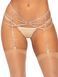 Пояс для панчіх зі стразами Leg Avenue Rhinestone garterbelt Nude One Size зображення