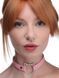 Чокер з кішечкою Master Series Kinky Kitty Ring Slim Choker Pink картинка 2
