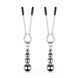 Затискачі для сосків Bedroom Fantasies: Nipple Clamps with Beaded Chain Silver картинка 4