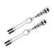 Затискачі для сосків Bedroom Fantasies: Nipple Clamps with Beaded Chain Silver картинка 5