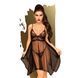 Бебі-дол з асиметричним подолом + стрінги Penthouse Naughty Doll Black, розмір M/L зображення