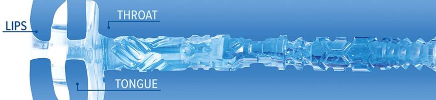 Мастурбатор Fleshlight Turbo Thrust Blue Ice (імітатор мінету) зображення