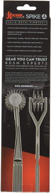 Колесо Вартенберга игольчастое Doc Johnson Kink Spike Solid Metal Pinwheel 3 Wheels (3 ряда зубцов) картинка