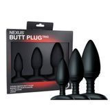 Фото Набор анальных пробок Nexus Butt Plug Trio (диаметр 3 см - 4 см - 5 см)