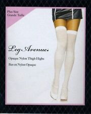 Класичні непрозорі панчохи Leg Avenue Opaque Nylon Thigh Highs OS Neon Pink зображення