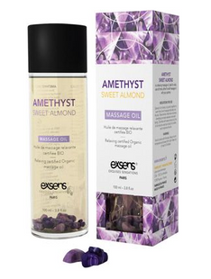 Массажное масло расслабляющее EXSENS Amethyst Sweet Almond Аметист и миндаль (100 мл) картинка