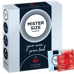 Презервативи тонкі Mister Size pure feel, розмір 60 (3 шт) зображення