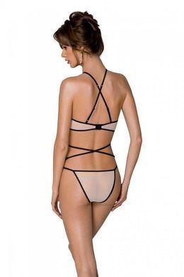 Відвертий комплект Passion CHIKA SET cream, розмір S/M зображення