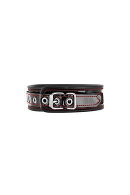 Ошейник кожаный с кольцом Fetish Tentation Premium Patent leather choker картинка