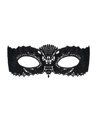 Ажурна маска зі стрічками-зав'язками Obsessive A700 mask One size зображення
