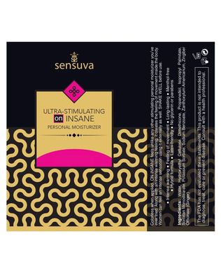 Стимулюючий лубрикант на гібридній основі Sensuva Ultra-Stimulating On Insane, без запаху (6 мл) зображення