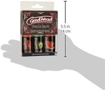 Набор капель для минета Doc Johnson GoodHead Tingle Drops, арбуз, зеленое яблоко, клубника (3 шт по 29,57 мл) картинка