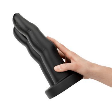 Анальна пробка-пальці з присоскою BUTTR Victory Double Finger Butt Plug (діаметр 8 см) зображення
