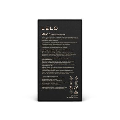 Шикарна кліторальна віброкуля LELO Mia 3 Black (діаметр 2,2 см) зображення