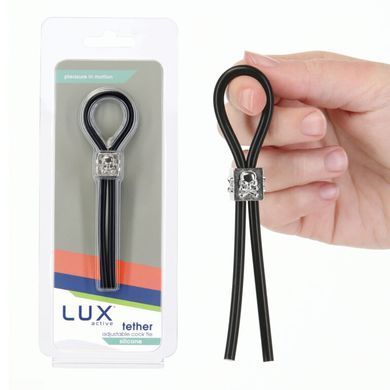 Эрекционное кольцо LUX Active Tether Adjustable Silicone Cock Tie картинка