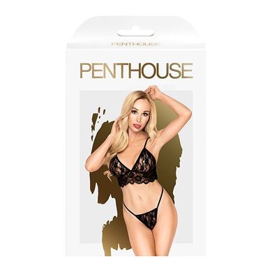 Комплект: бралет та стрінги Penthouse Double Spice Black, розмір M/L зображення