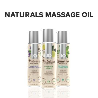 Массажное масло System JO Naturals Massage Oil Coconut & Lime с эфирными маслами кокоса и лайма (120 мл) картинка
