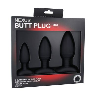 Набор анальных пробок Nexus Butt Plug Trio (диаметр 3 см - 4 см - 5 см) картинка