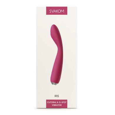 Вибратор для клитора и точки G Svakom Iris Plum Red (диаметр 2,9 см) картинка