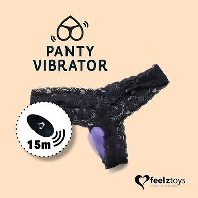 Вібратор в трусики з пультом ДК FeelzToys Panty Vibrator Pink + сумочка-чохол зображення