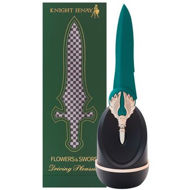 Изысканный вибратор – меч Knight Jenay FLOWERS & SWORD (+маска, лента и лубрикант) картинка