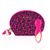 Міні вібромасажер Rianne S: Lovely Leopard Mini Wand Pink + косметичка-чохол на замочку зображення