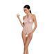 Боди в крупную сетку с халтером и доступом Passion BS087 white картинка